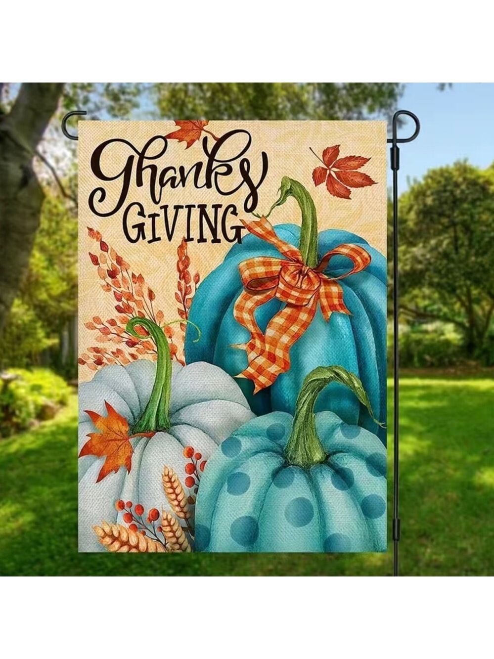 Thanksgiving Pumpkin Garden 12x18